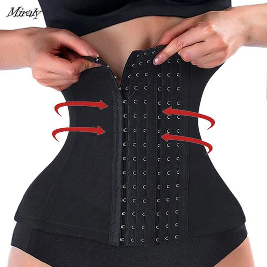 Maillot de bain pour femmes Fajas Body Shaper Ceinture à glissière Ceinture d'entraînement de la taille Bandage d'entraînement minceur Corset de taille