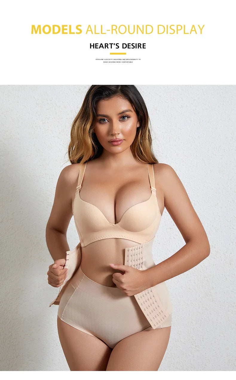 Maillot de bain pour femmes Fajas Body Shaper Ceinture à glissière Ceinture d'entraînement de la taille Bandage d'entraînement minceur Corset de taille