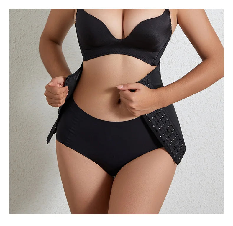 Maillot de bain pour femmes Fajas Body Shaper Ceinture à glissière Ceinture d'entraînement de la taille Bandage d'entraînement minceur Corset de taille