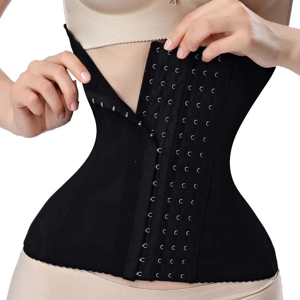 Maillot de bain pour femmes Fajas Body Shaper Ceinture à glissière Ceinture d'entraînement de la taille Bandage d'entraînement minceur Corset de taille